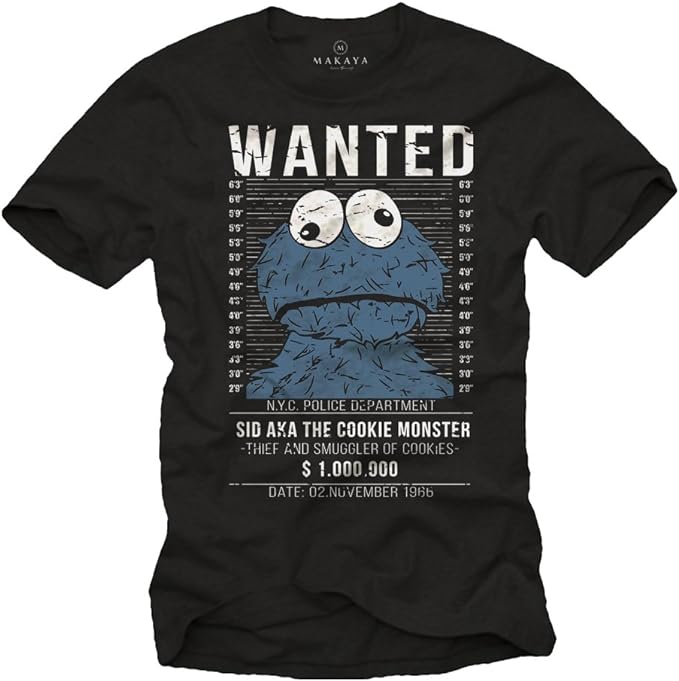 Camiseta monstruo de las galletas wanted